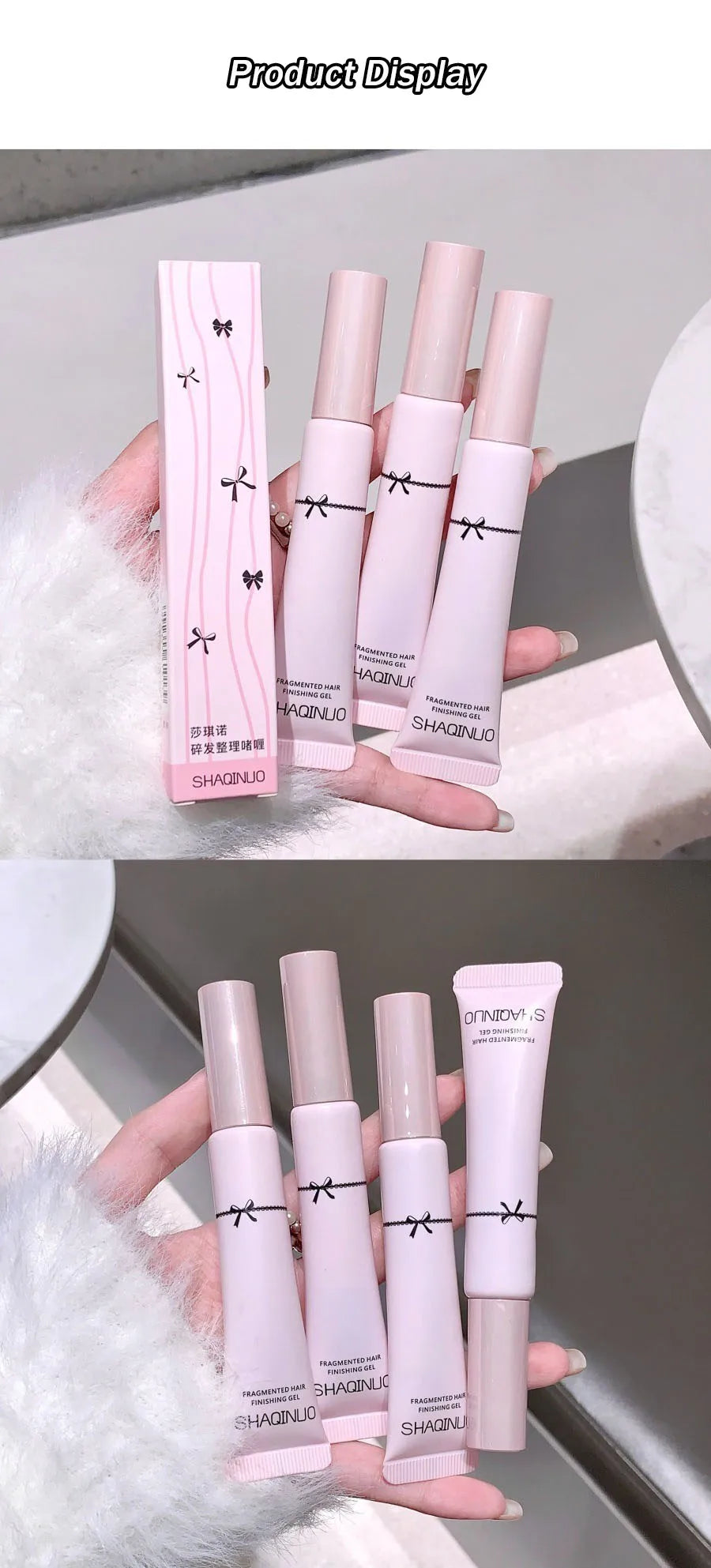 15g Broken Hair Wax Stick Hair Styling Gel Cream Big Brush Fixed Shaping Refreshing Not Greasy Hair Finishing Cream Mascara