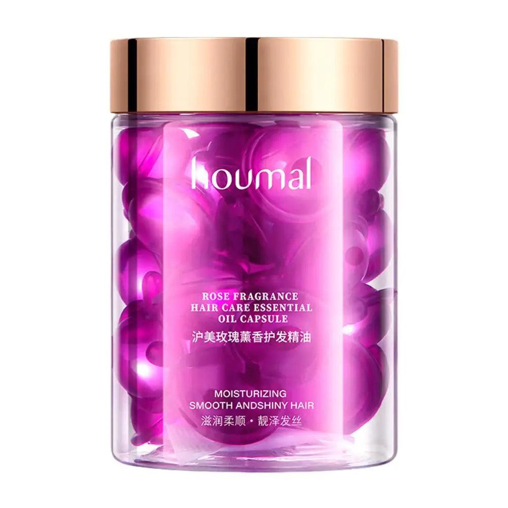 Hair Styling Serum for Frizzy & Dry Hair Rose Essence Oil Capsules  Leave-in Anti Frizz Conditioner Repairs Dry, Damaged Hair