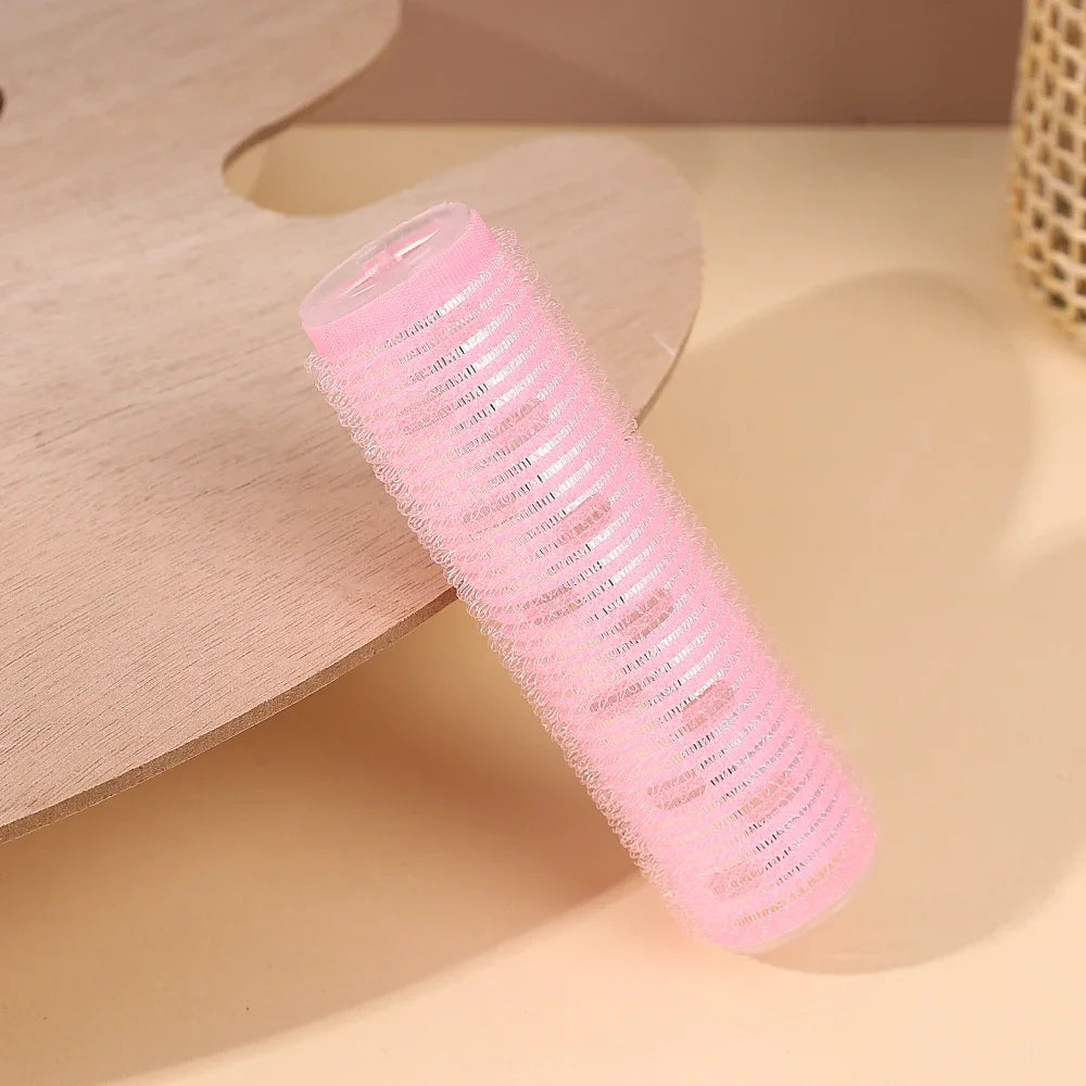 Self-Adhesive Hair Rollers Portable Lazy DIY Magic Styling Tools Home Use Pink Hair Roller Bang Beauty Braiders Hairdressing