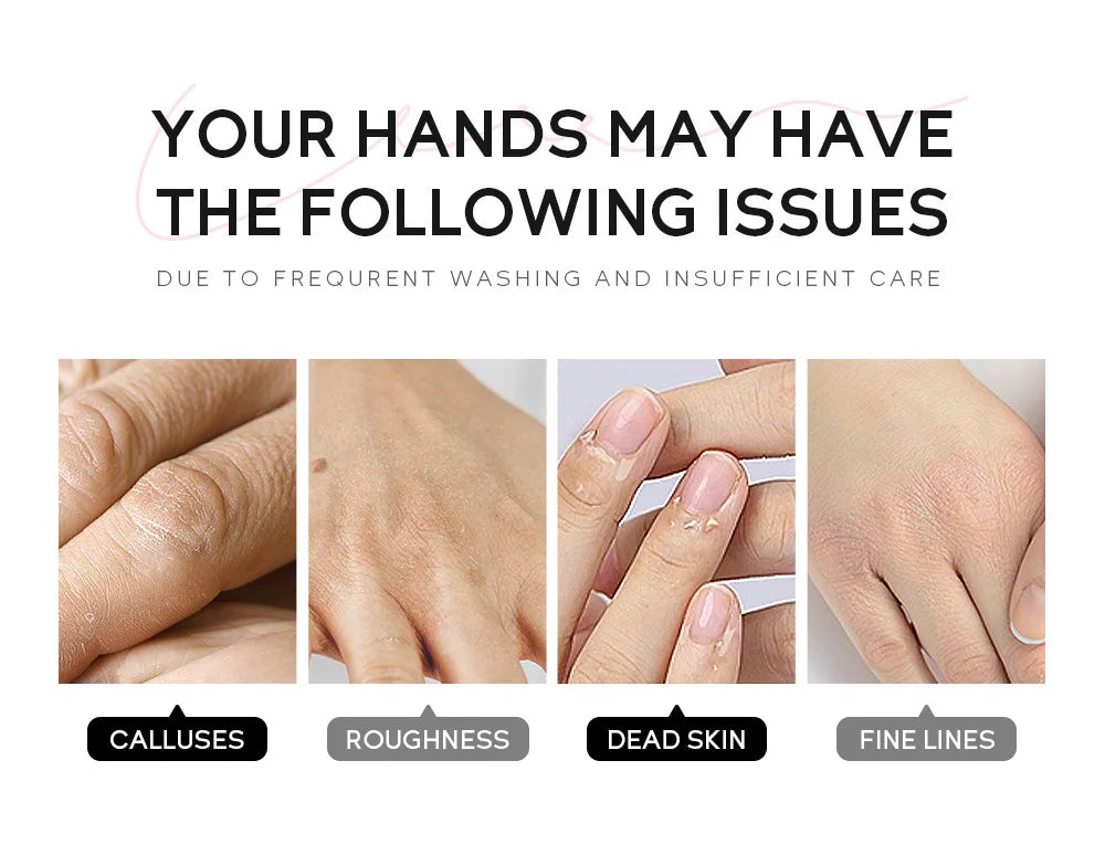LAIKOU Sakura Hand Wax Moisturizing Hands Exfoliating Calluses Anti-Aging Hand Exfoliator Scrub Hands Peeling Masks Skin Care