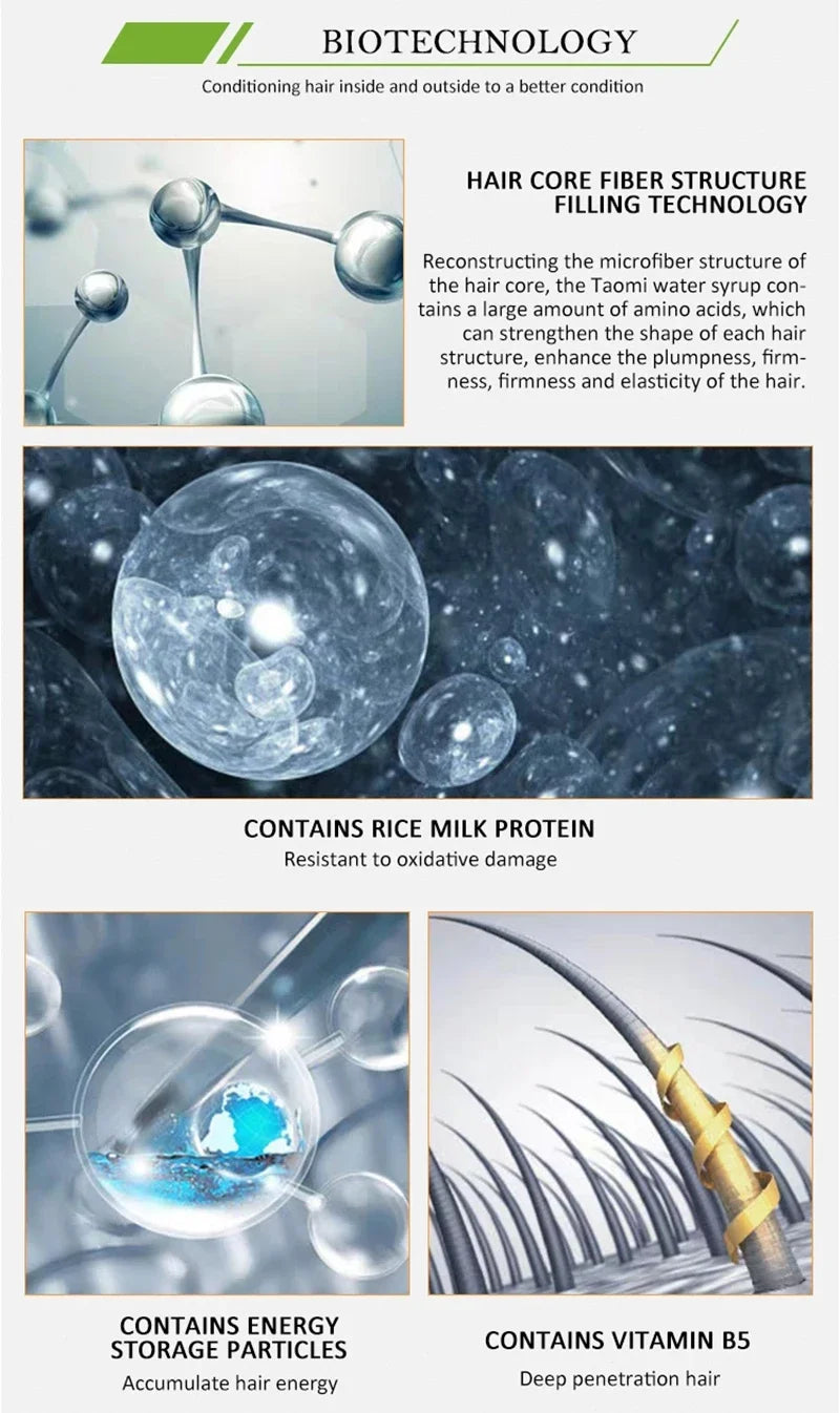 500ml Wash Rice Water Hair Shampoo Anti Dandruff Shampoo Professional Hair Care Clean Scalp and Improve Scalp Environment