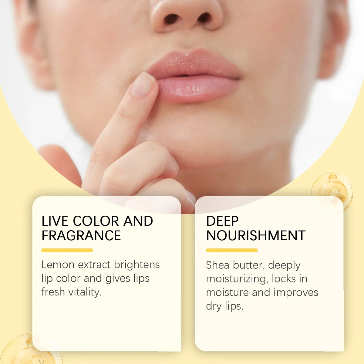 1/2/3pcs Lemon Ginger Lip Balm Turmeric Dark Melanin Remove Mask Gloss Exfoliating Improve Dullness Moisturizer Lip Repair Balm