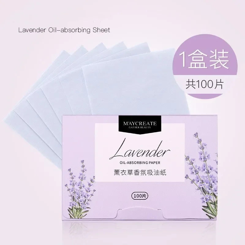 100Pcs/box Face Oil Protable Blotting Paper Matting Face Wipes Face Cleanser Oil Control Oil-absorbing Facial Towel Tools