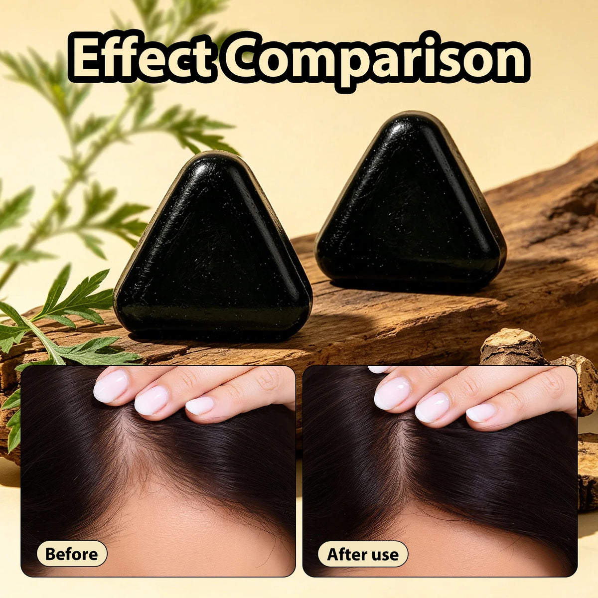 5PCS 7in1 Herbal Shampoo Bar Ginger Ginseng Hair Soap Gray Hair Oil Control Dandruff Repair Damaged Hair Nourish Strengthen