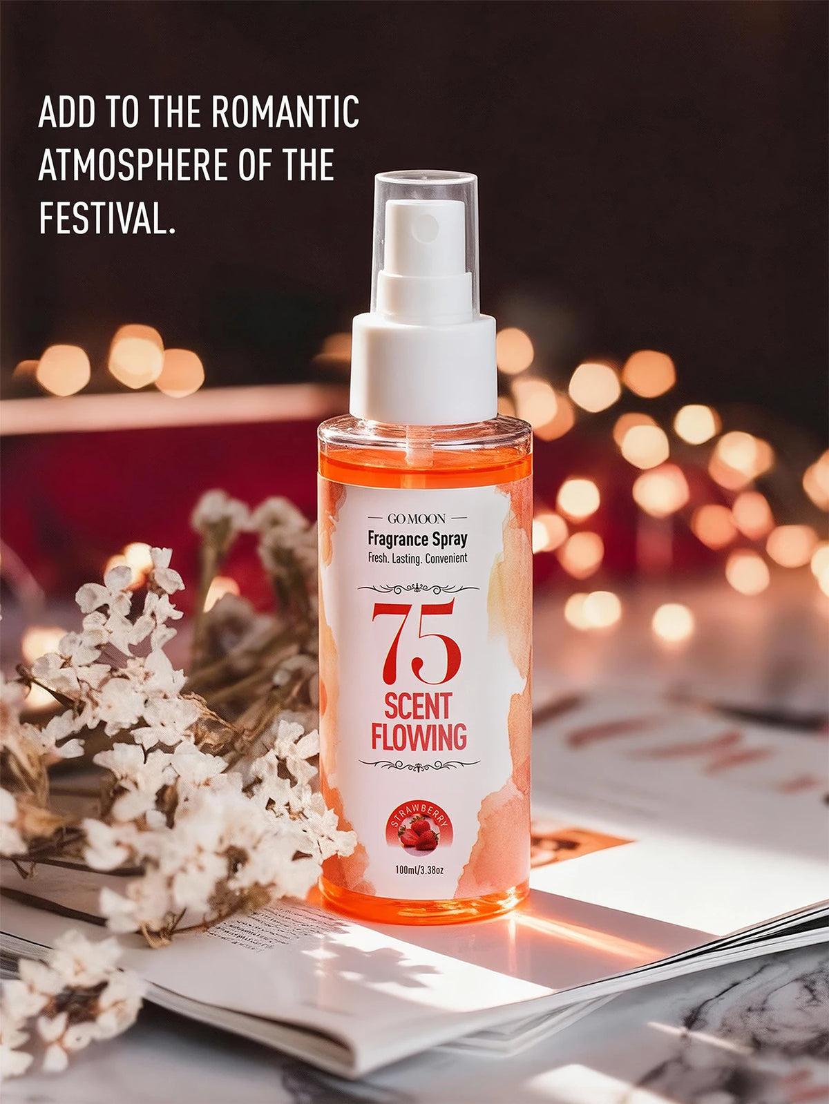 100ml/3.38oz, 10 Scents Fragrance Spray, Quickly Remove Odors, Long Lasting Fragrance, Air Fresh, Suitable for Home, Car, Gifts