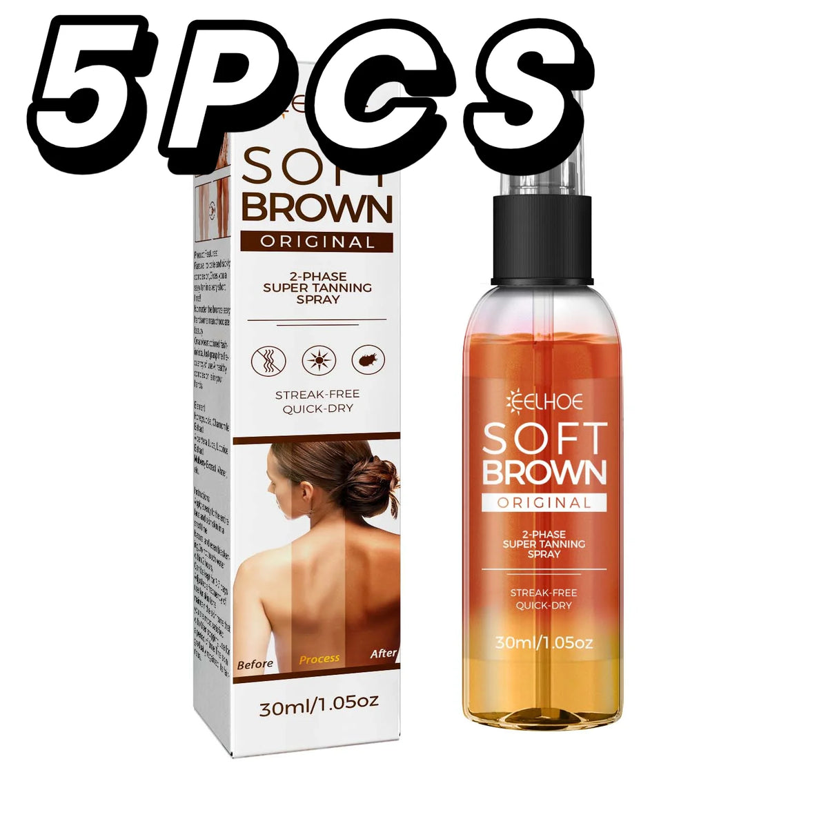 2-Phase Body Tanning Spray Natural Plant Extract Fast Absorption Refresh Non-Greasy Quick Dry Streak-Free Self Tanning Mist For Natural Bronze Glowing Sun-Kissed Skin Summer Beach Moisturizing Tanning
