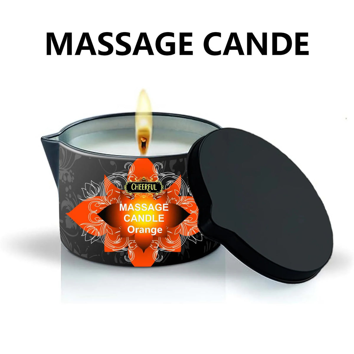 1PC Massage Oil Candles，Luxury Aromatherapy Candles，for Stress Relief and Skin Moisturizing，SM Product Scented Candle Body Oil