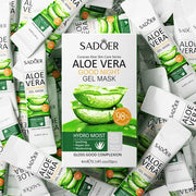 20Pcs Sadoer Aloe Vera Sleeping Facial Masks Moisturizing Anti-Wrinkles Hydrating Anti-Aging No Wash Face Mask Facial Skin Care