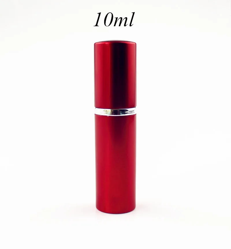 1PC 5ml 10ml Portable Mini Perfume Glass Bottle Travel Aluminum Spray Atomizer Empty Metal Parfume Atomiser Sprayer