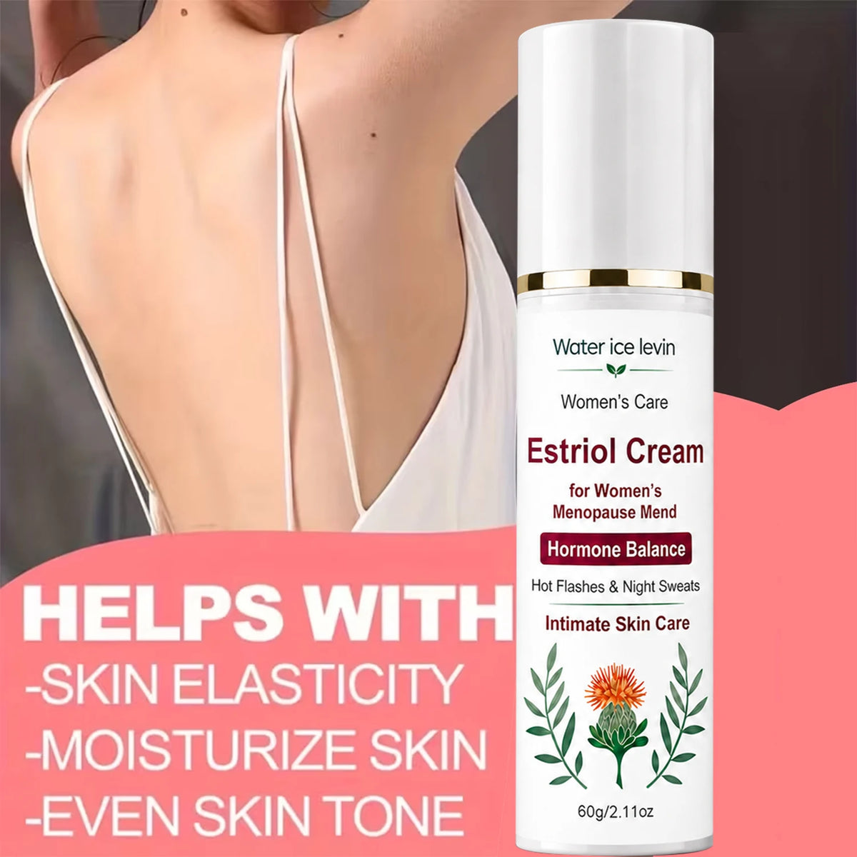Water ice levin Moisturizing Estriol Cream 60g For Women Intimate Skin Care Hydrating Firming Body Skin Cream