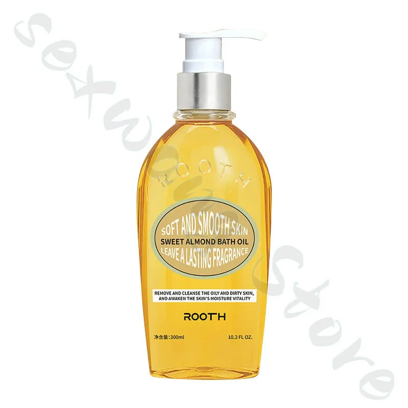 ROOTH Sweet Almond Fragrance Bath Oil 300ml cleanses oil, replenishes moisture, nourishes skin with oil and improves roughness