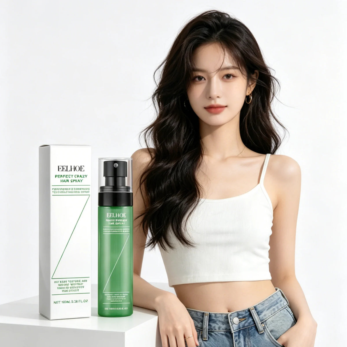 EELHOE Volumizing Hair Spray Oil Control Refreshing Anti Frizz Quick Dry Lightweight Non Greasy Soft Smoothing Hair Spray 100ml
