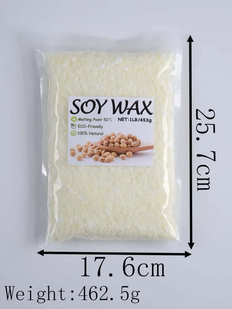 1LB Yellow And White Beeswax Pure Natural Granular Scented Candle Material DIY Soy Wax Smokeless Wicks Craft Making Supplies