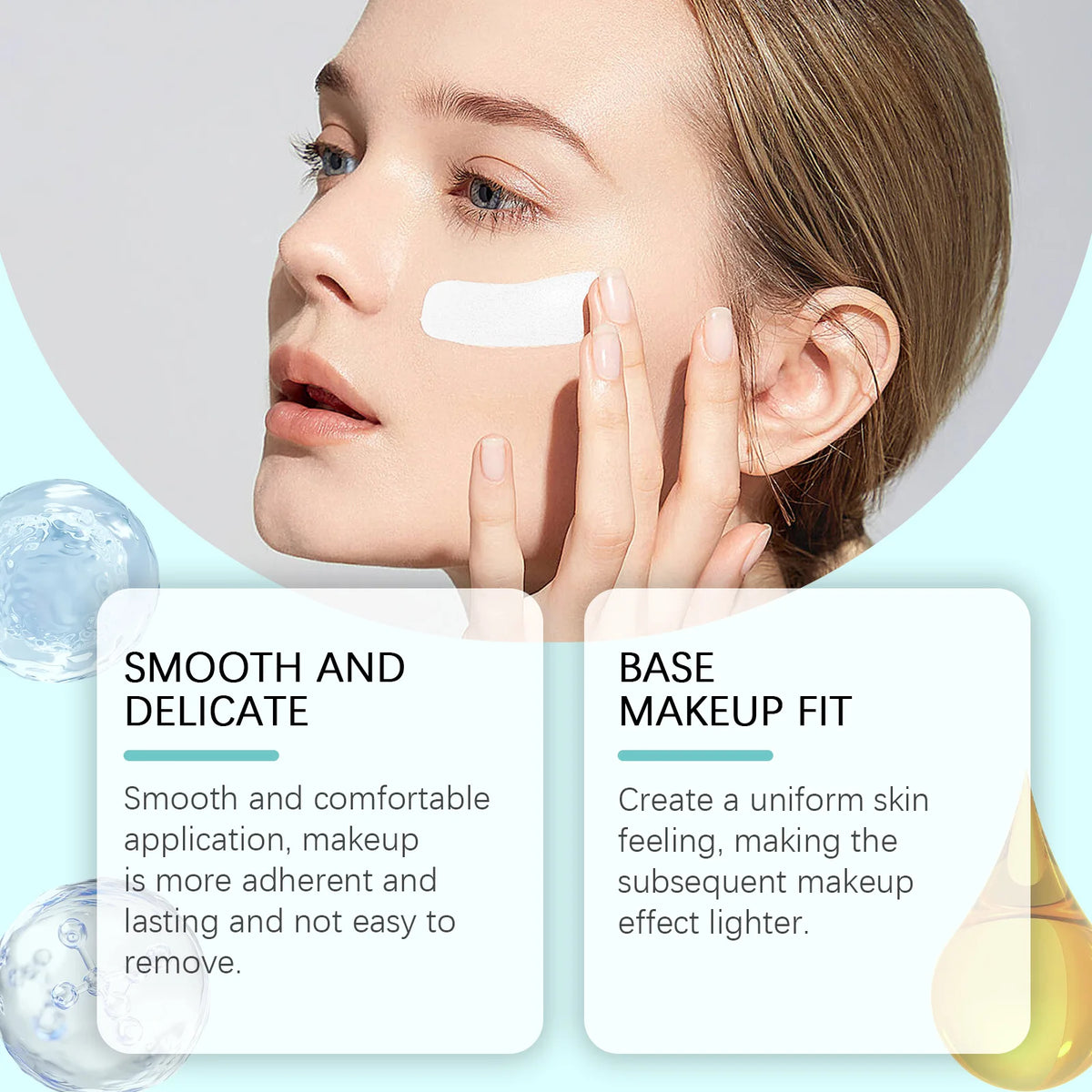 Hoygi Pore Primer Long Lasting Makeup Absorb Excess Oil Fine Texture Refresh Moisturizing Gentle Formula Smoothing Face Primer