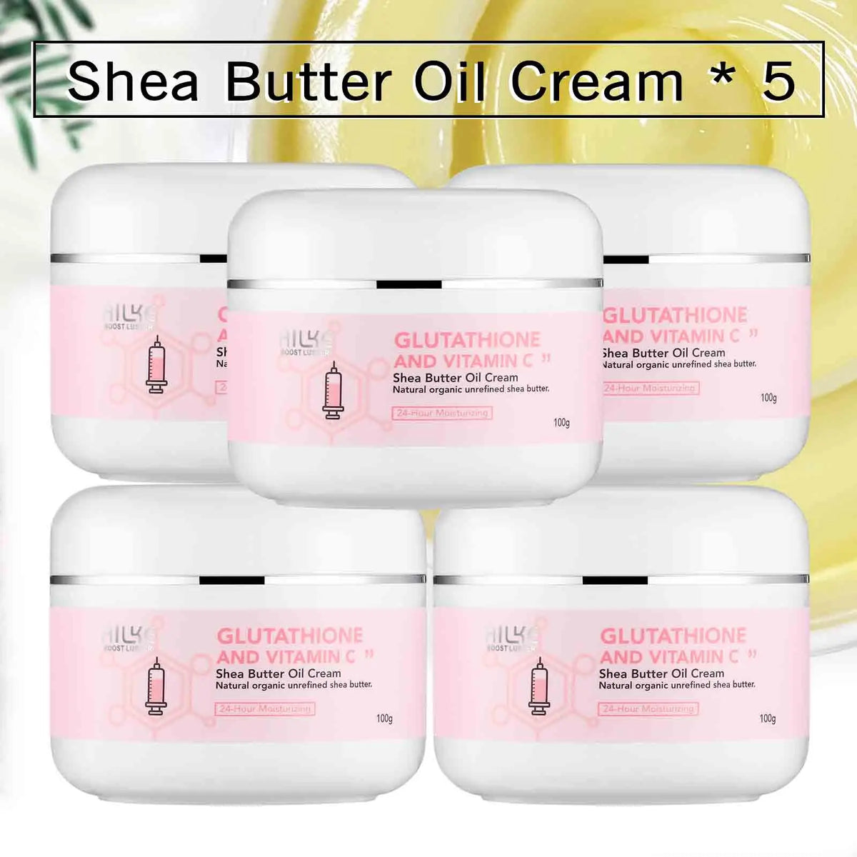 AILKE Brightening Skin Care Set, With Vitamin C, Glutathione, Reduce Spots, Moisturizing, Smooth Soft Skin, Improve Skin Radiant