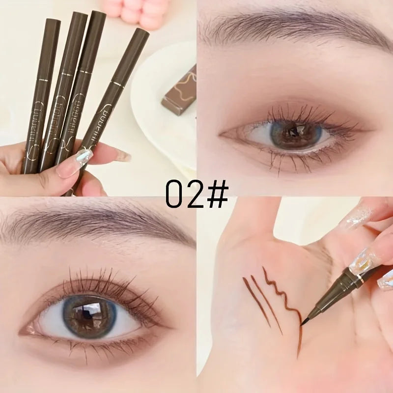 Liquid Eyeliner 0.01mm Super Slim Waterproof Quick Dry Long Lasting Color No Smudging Eyeliner Pencil