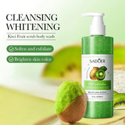 Kiwi Scrub Shower Gel 300ml, Contains Natural Fruit Extracts, Fine Scrub Particles Deeply Cleanse the Skin, Gently Massage to Exfoliate