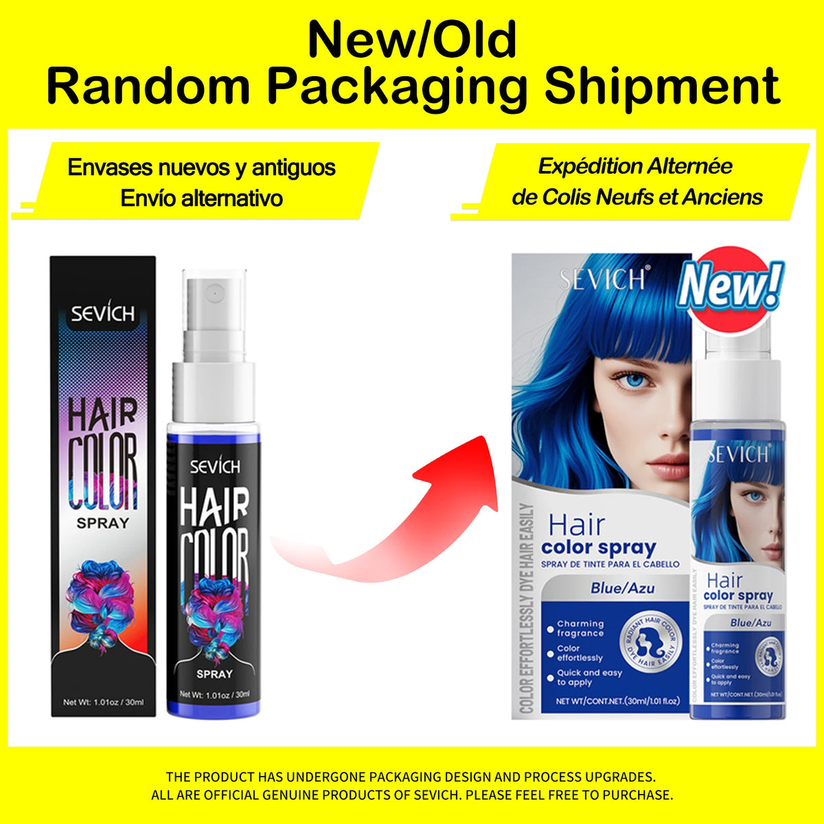 New Hair Color Spray 30ml Temporary Diy Hair Dye Spray Halloween Party Costume Instant Hair Styling Spray Disposable Hair Tools