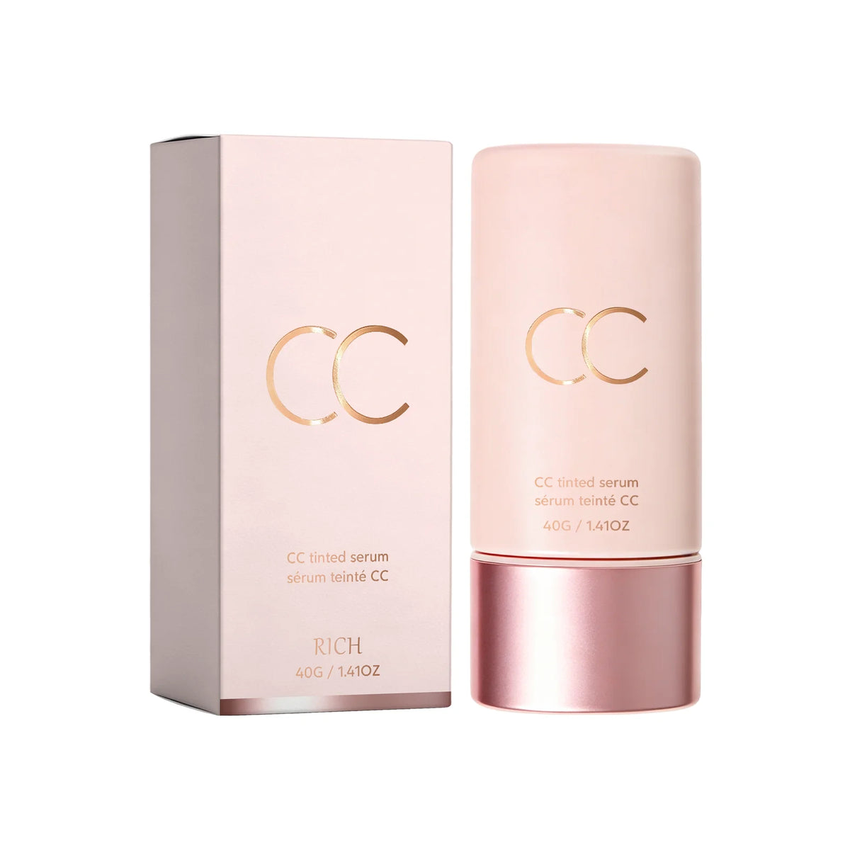 CC Cream Cover Blemishes Redness Glow Face Makeup Matte Natural Finish Lightweight Invisible Color-Correcting Tinted Serum 40g