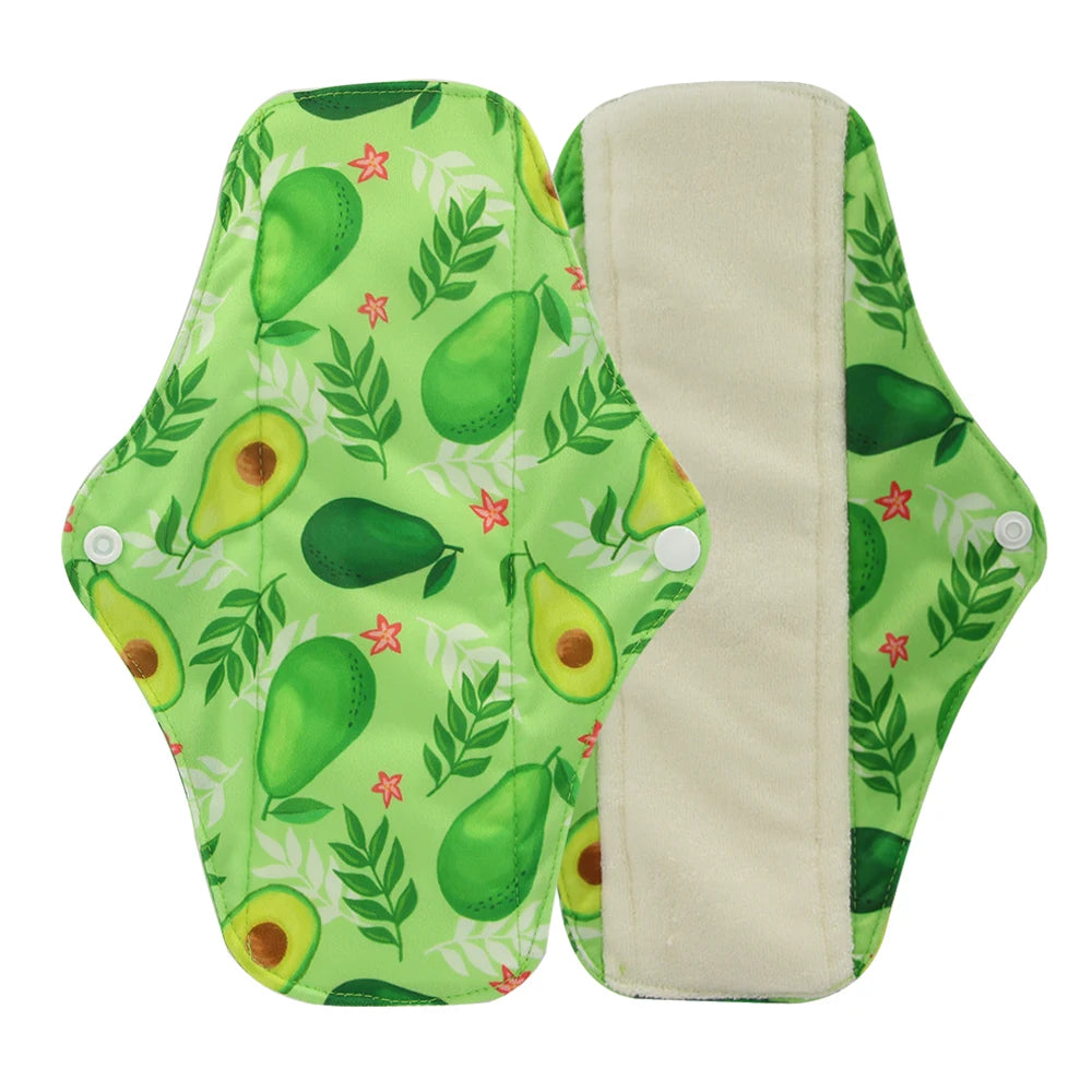 Reusable Organic Cotton Menstrual Pads Sanitary Napkins Washable Menstrual Sanitary Pad Women Cloth Menstrual Pad Period Pads