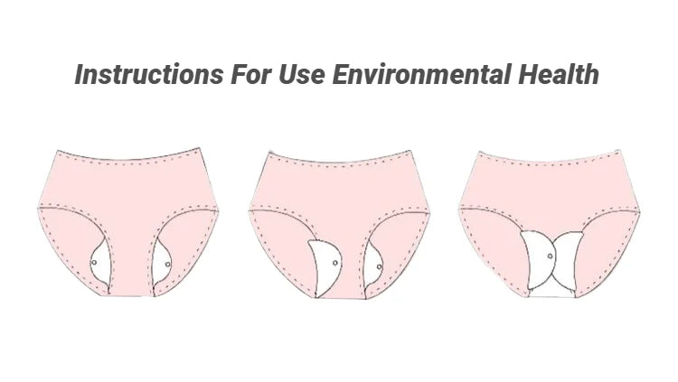 CHUANGERM Feminine Hygiene Period Panty Liners Washable Reusable Adult Diaper Panties For Elderly Support Soft Fit Daily