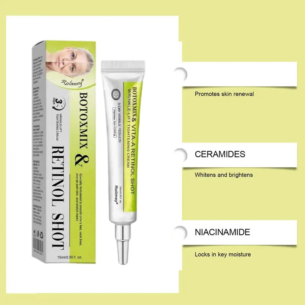 Retinal Shot Tightening Booster Cream - Firming Brightening Hydrating Night Cream For Dry Sensitive Skin Winter Daily Skin Care