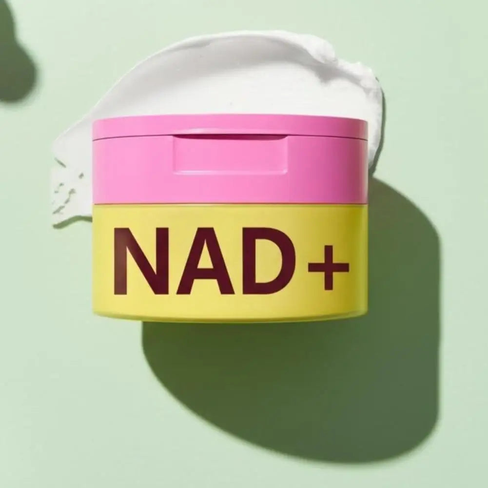 Korean Centella Asiatica 100pcs Soaked Polishing Cotton Pads & NAD+ Anti-Aging Cream, Skin Rejuvenation, Enhance Skin Elasticity