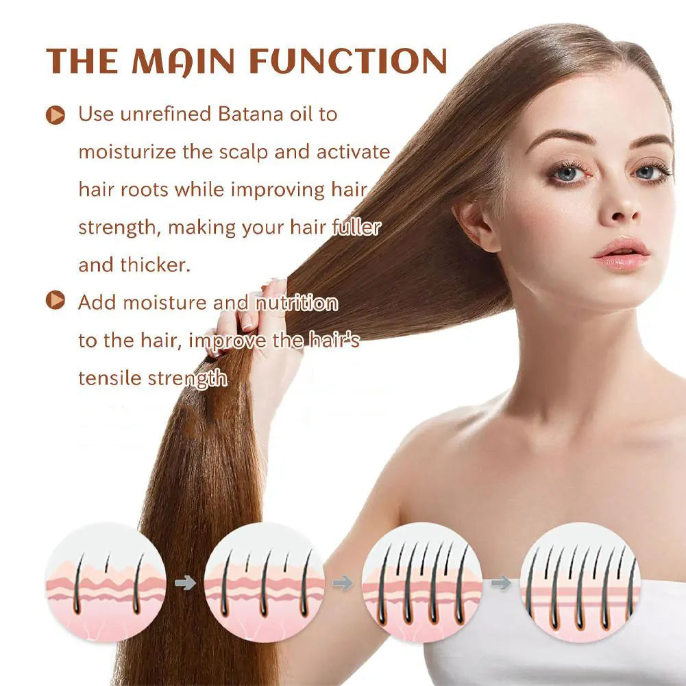 Batana Oil Hair Conditioner 120ml Natural Nourishing Moisturizing & Repairing Frizz Control Sulfate Free For Dry/Damaged Hair