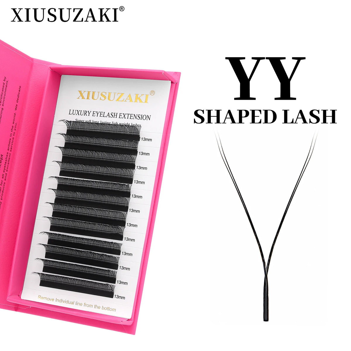 XIUSUZAKI W Shaped Lashes Bloom 2D 3D 4D 5D 6D 7D 8D Automatic Flowering Premade Fans Eyelashes Extensions YY Individual Lashes