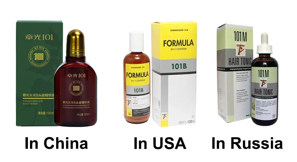 Hair Tonic Zhangguang 101B 101M 120ML Powerful Chinese Medicine Therapy Anti Hair Loss Treatment Essence 100% Original