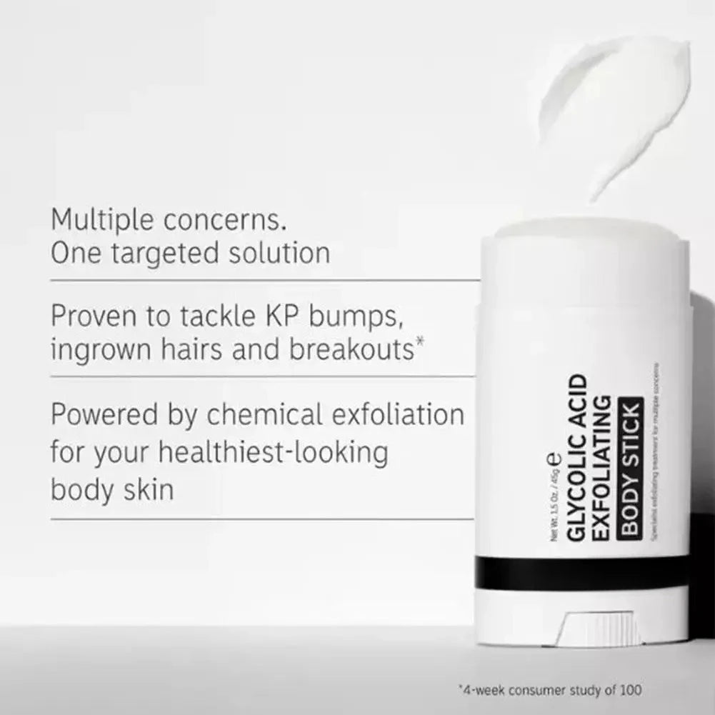 Exfoliating Body Stick Multiple Glycolic Acid Cleaning Long-lasting Moisturizing Nourishing Smoothing Skin Care