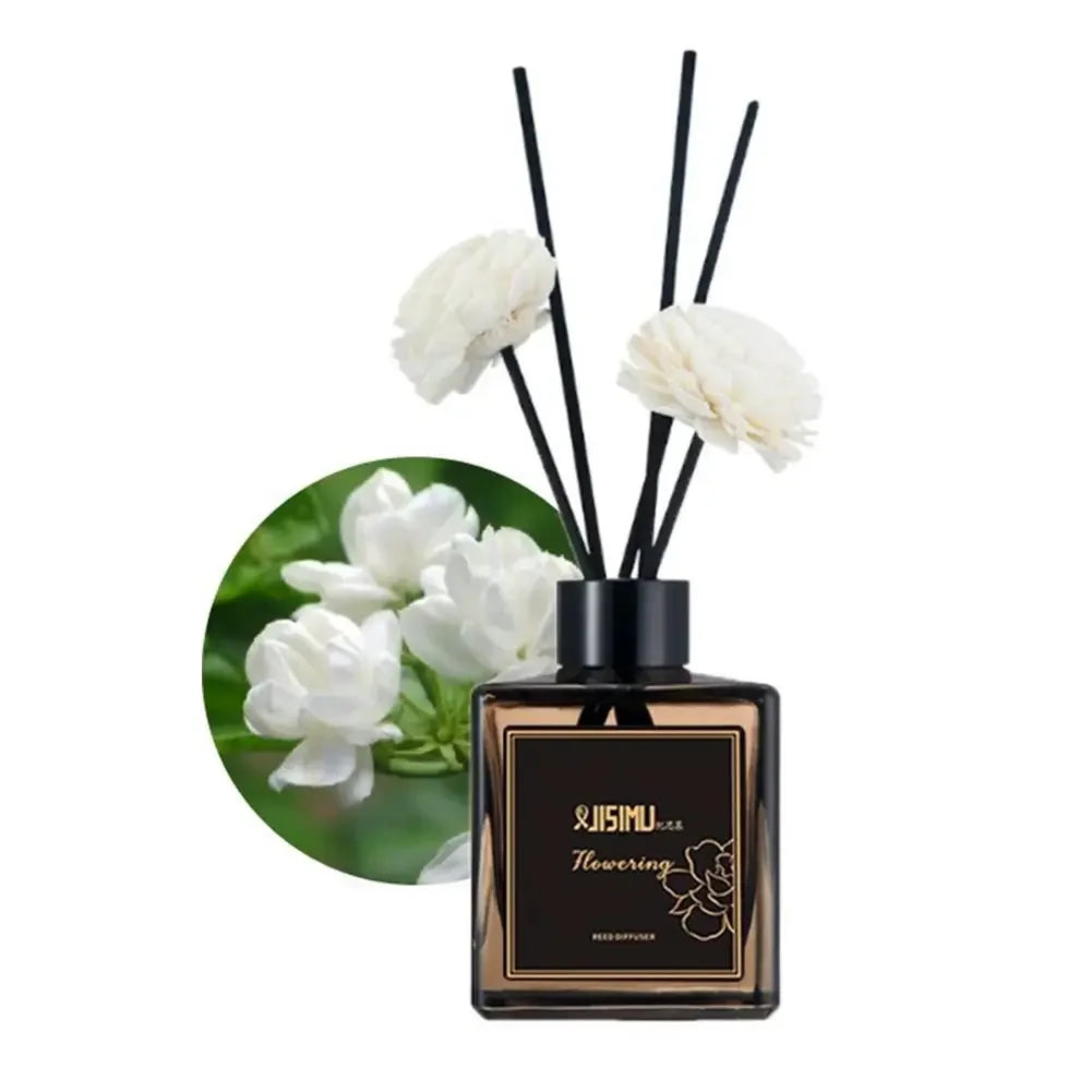 Long Lasting Gardenia Scent Premium Reed DiffuserHome Fragrance Liquid for Living Room Bedroom Odor Remover Hotel Aroma Diffuser
