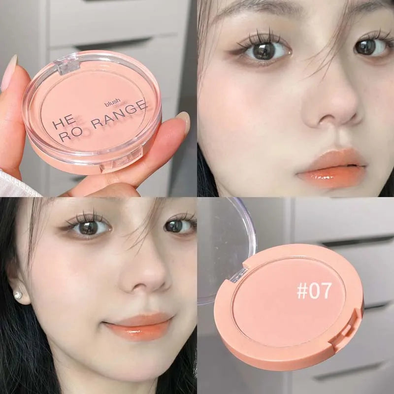 HERORANGE Powder Blusher Natural Matte Color Low Saturation Nude Korean Pure sexy New Powder Blusher