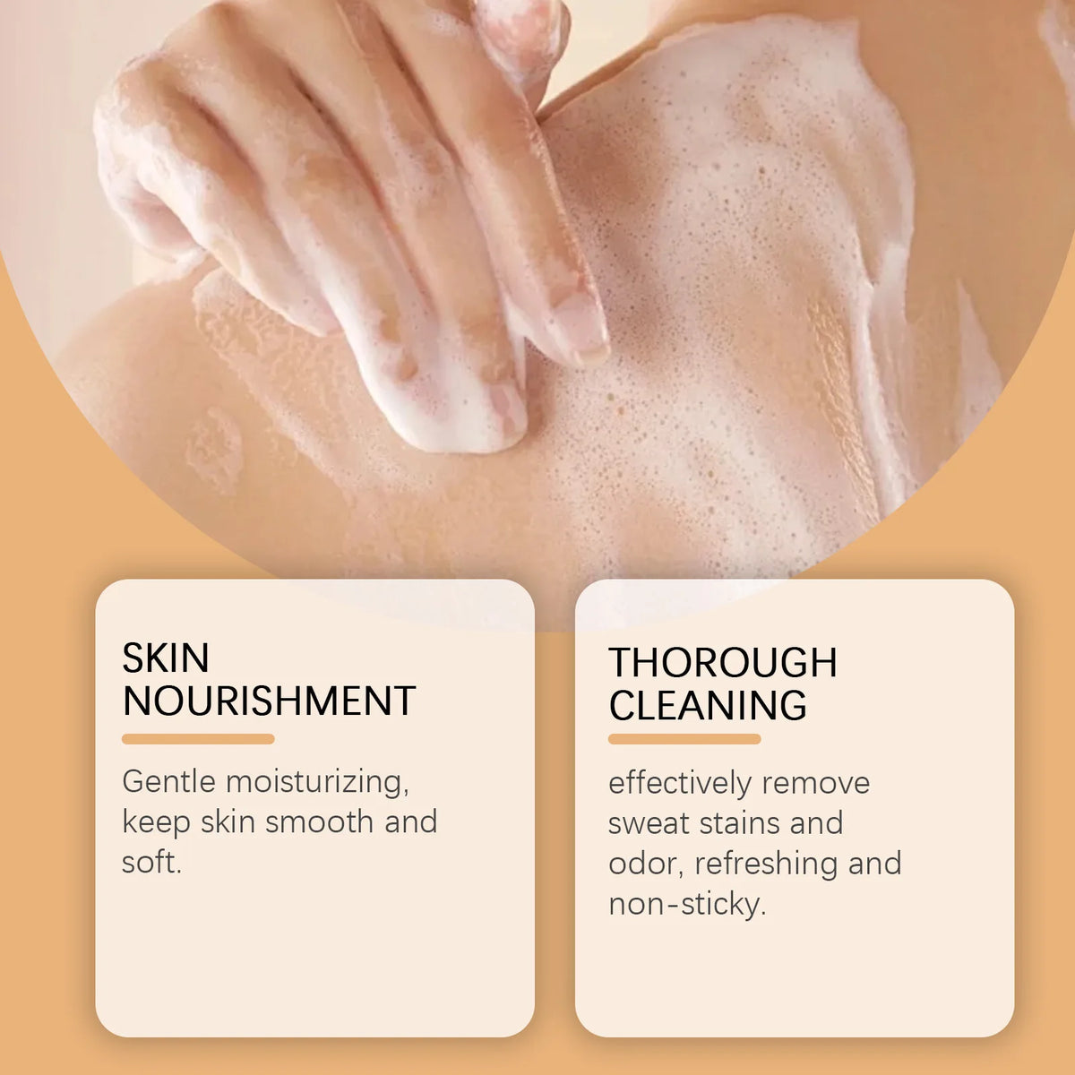 OceAura Persimmon Shower Gel Set Rich Foam Softens Skin Deep Cleansing Long Lasting Fragrance Natural Fruit Extracts Soap Bar