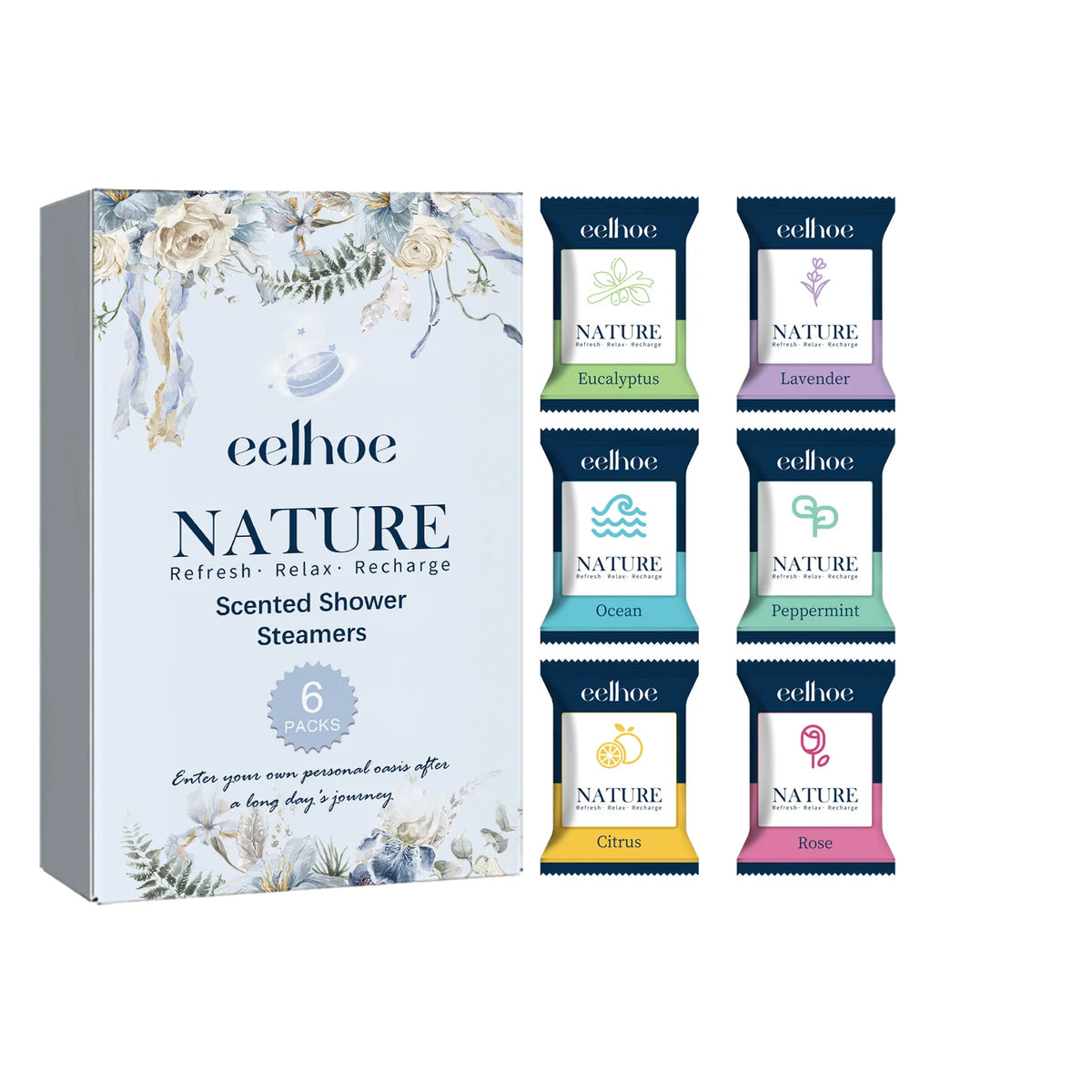 6pcs Aromatherapy Shower Steamers Long-Lasting Fragrance Nighttime Shower Tablets Bath Tablets For Bath Tablet Spa Relaxation
