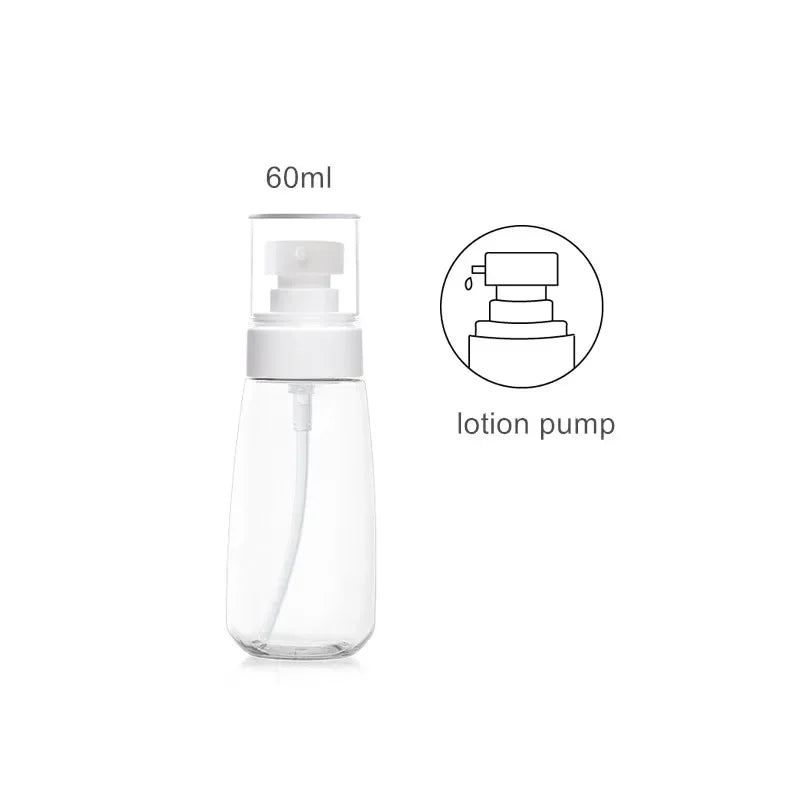 30ml 60ml 100ml UPG Fine Mist Spray Bottle Plastic Bottl Lotion Pump Travel Perfume Water Bottles Refill