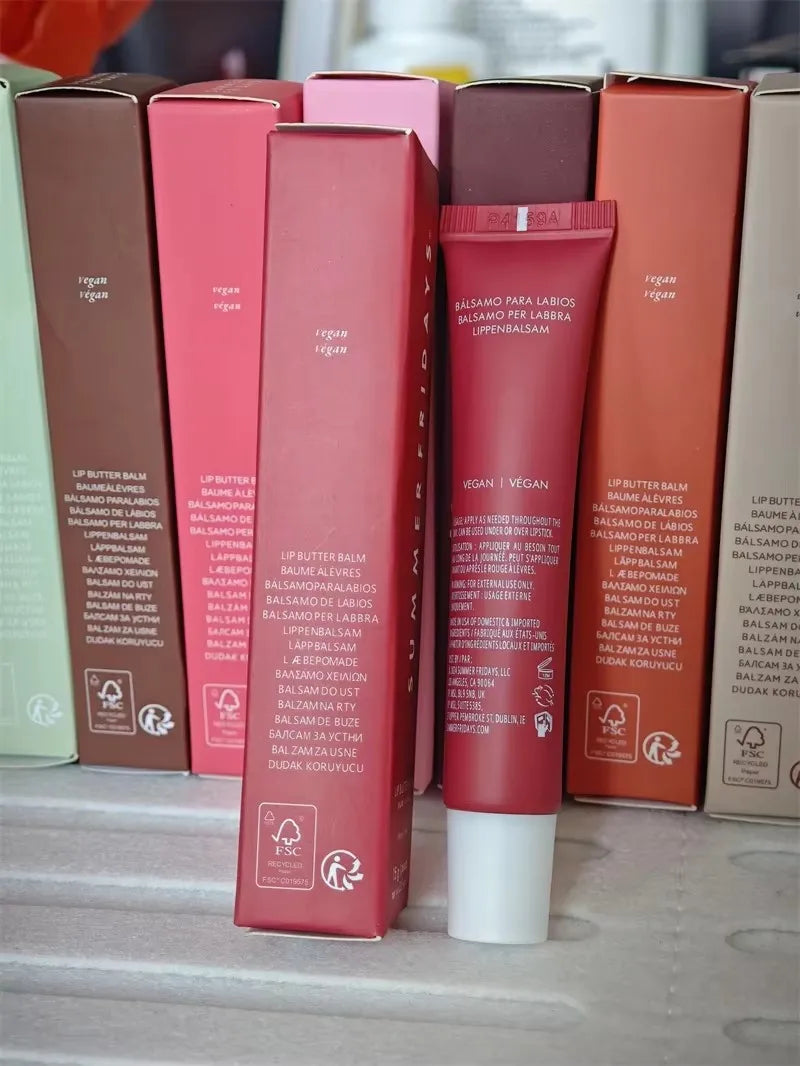 Popular  Brand Summer Lip Balm Pink Sugar Birthday Cake Vanilla Beige Toasted Marshmallow Moisturizing Lipstick Lip Gloss Makeup