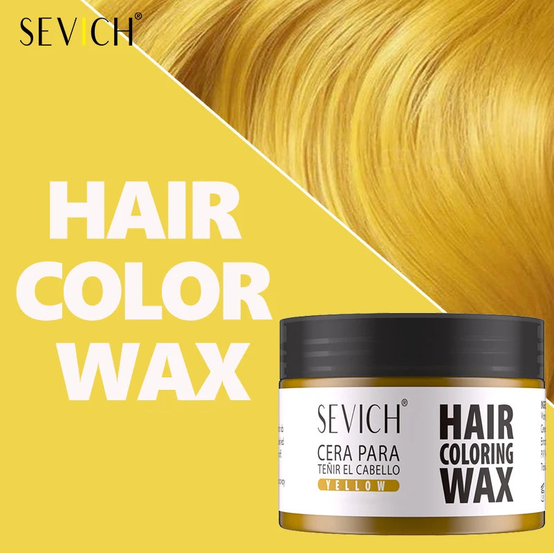 Hairs Dyed Mud Hair Colour Wax Easy To Wash Hair Styling Paste Dye for Eyebrow Beards Coloring Temporary Hair Color Style Cream