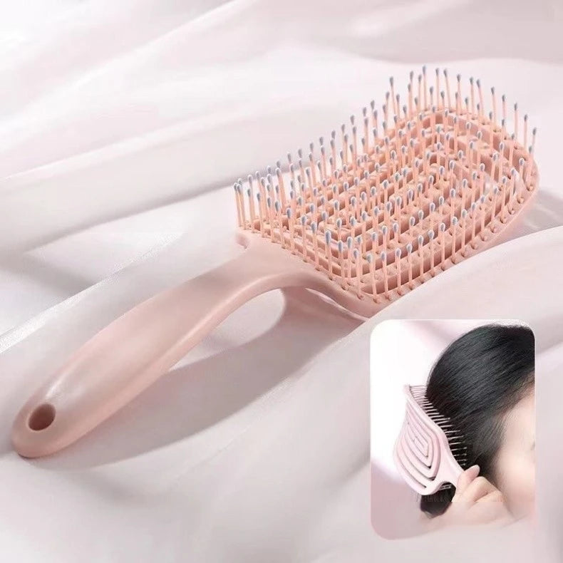 Women Salon Detangling Hair Brush Anti Static Scalp Exfoliating Massage Comb Wet Hair Styling Hairdressing Tool 1pc