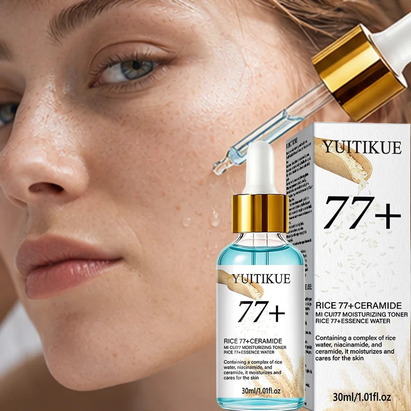 YUITIKUE MI CUI77 Rice Essence Water Ceramide Niacinamide Long Lasting Moisture Strengthen Skin Barrier Toner 30ml