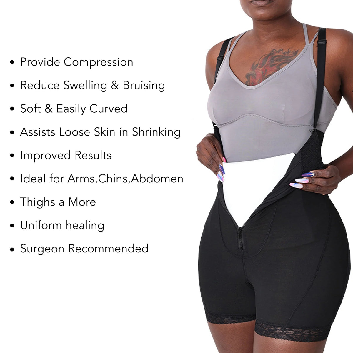 Post Surgery Board Lipo Foam Board Extra Thick Super Soft Post Surgery Liposuction Waist Belly Wrap Board For Arms Chin Abdomen