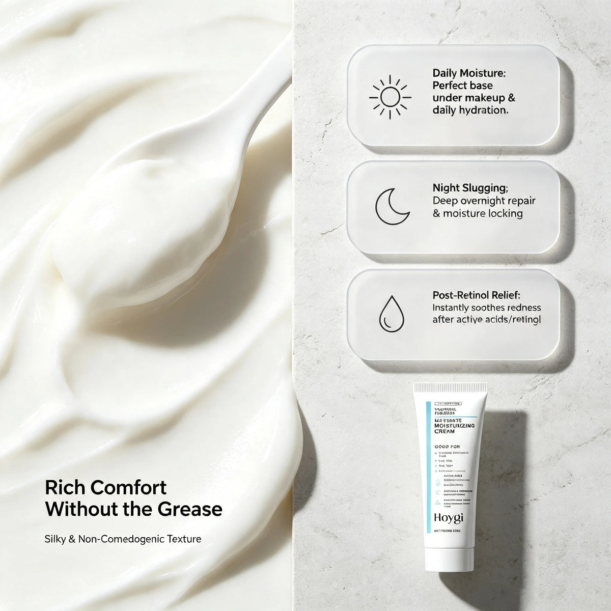 Centella Moisturizing Cream Hyaluronic Acid Daily Nourishing Cream Strengthen Barrier Rejuvenation Oil Control Brighten Skin Car