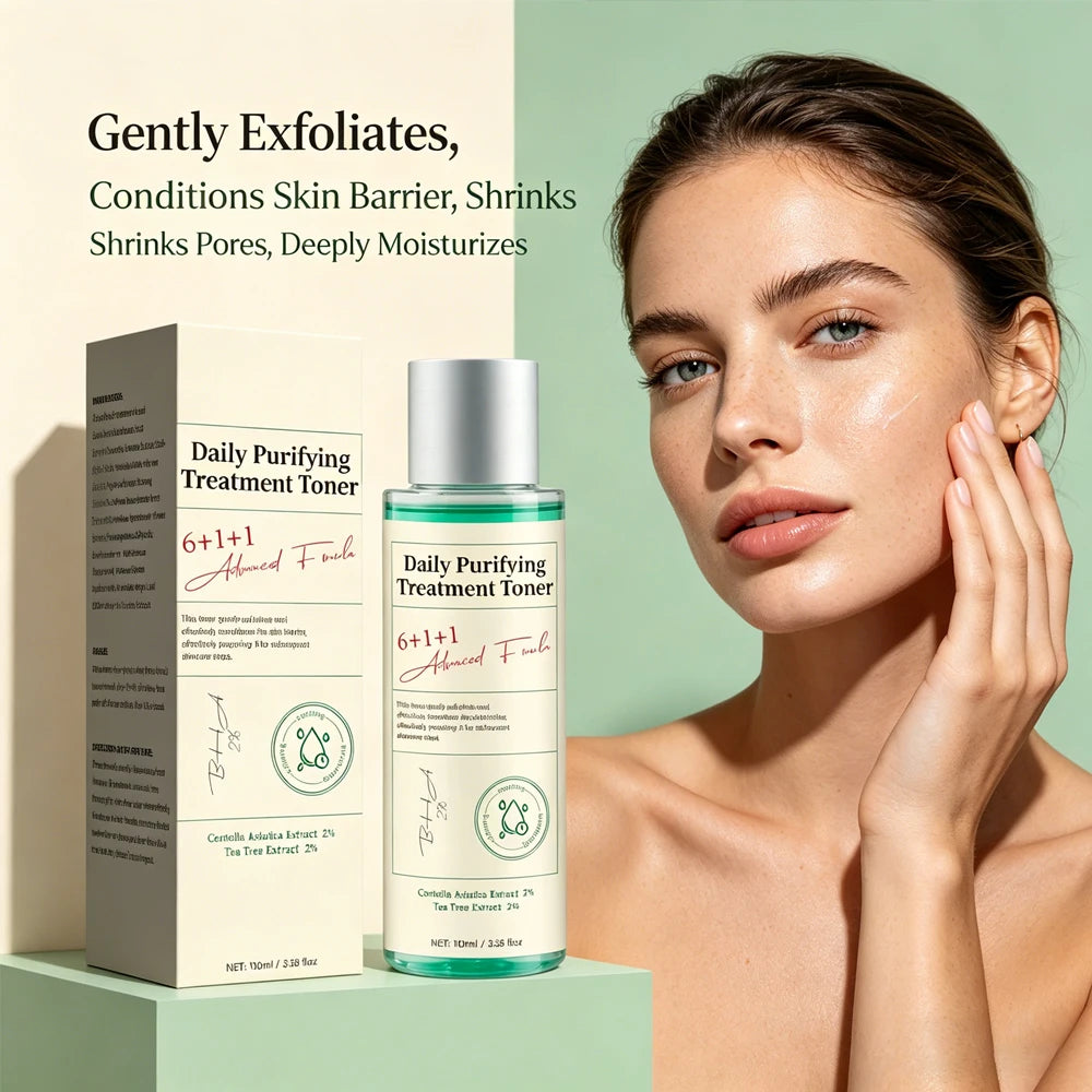 Daily Purifying Treatment Toner with Salicylic Acid & Centella Asiatica,Oil Control & Facial Exfoliation Skin Care Toner,100ml