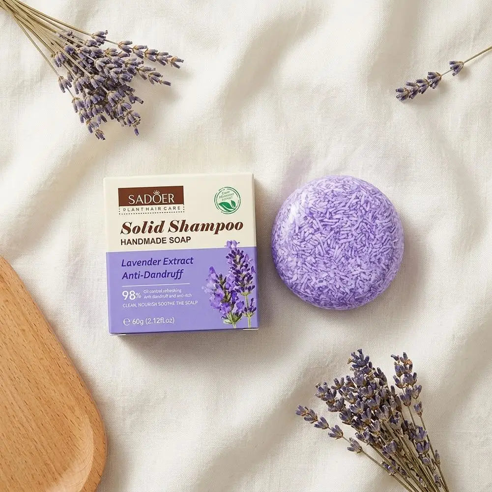 Solid Shampoo Bar Organic Plant Hair Care Soap Anti Dandruff Oil Control Nourishing Natural Handmade Shampoo Soap 60g