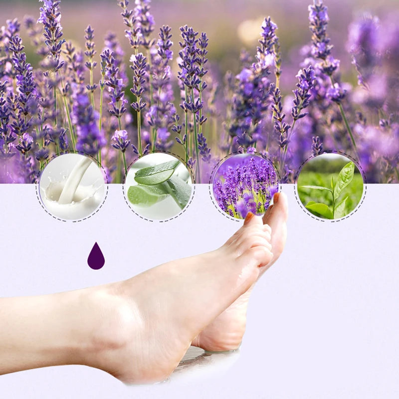 Lavender & VC Foot Peeling Mask Exfoliating Heels Calluses Remove Foot Patches Dead Skin Remover Pedicure Socks Foot Care 1Pair