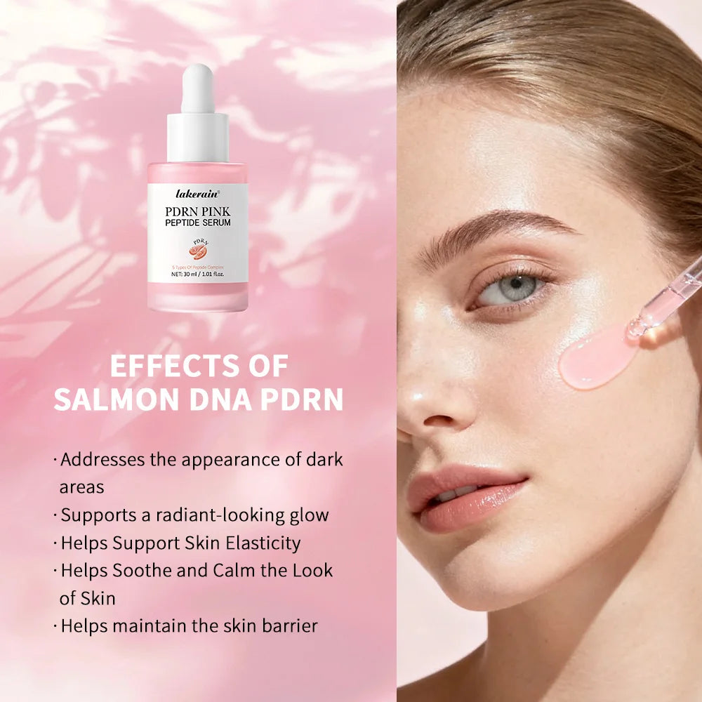 Salmon DNA PDRN Pink Peptide callage Serum Pink Glow Serum Remove Skin Darkness Hydrating Moisturizing Firming Korean Skincare
