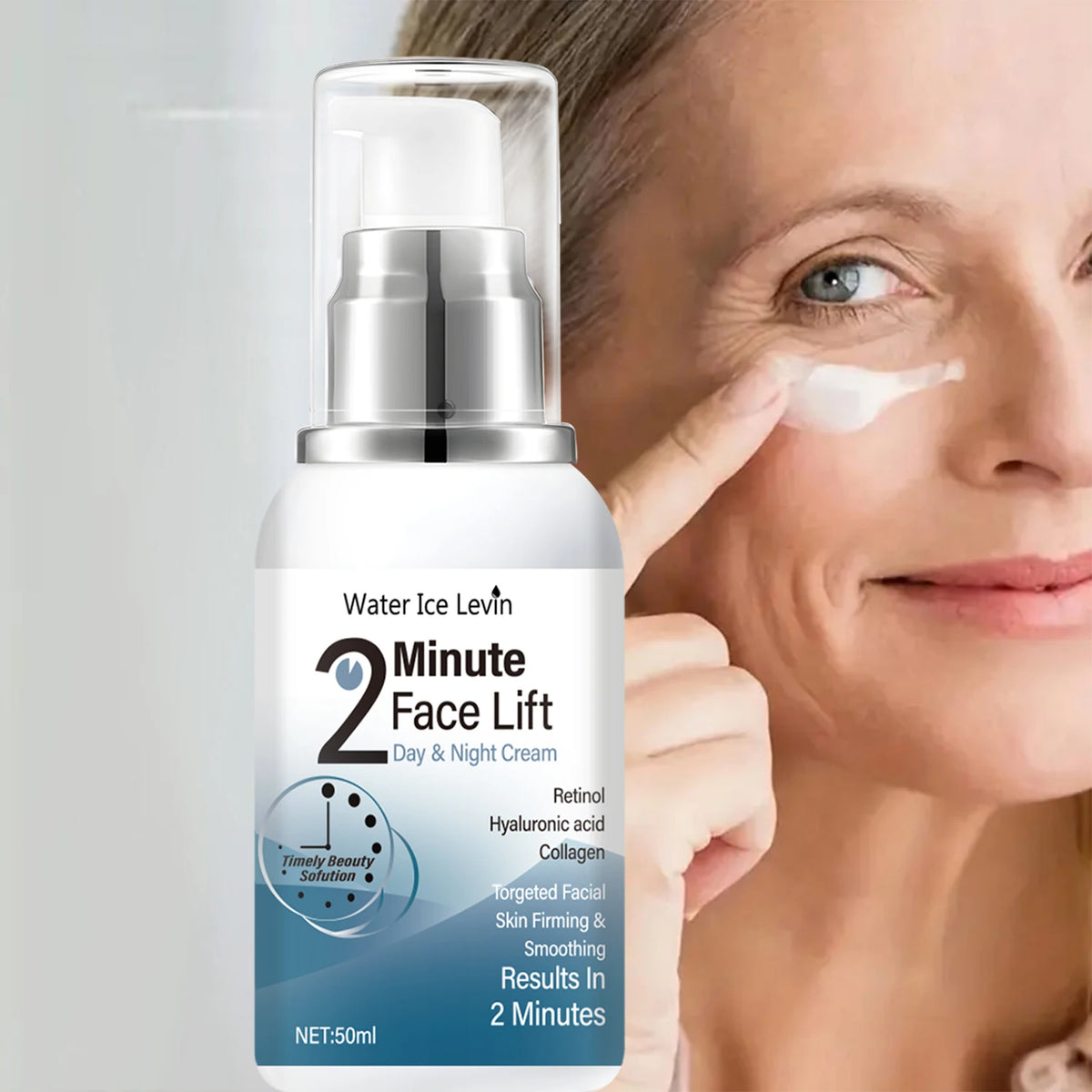 Instant Firming and Rejuvenating Miracle - Water Ice Levin 2 Minute Face Lift Day and Night Cream 50ml