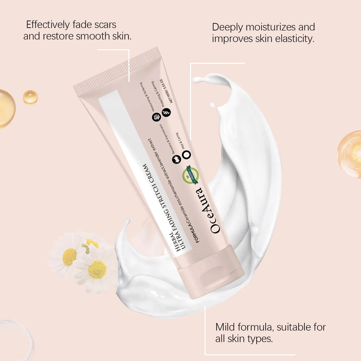 Stretch Mark Cream Postpartum Treatment Improves Firming Effective Removes Growth Lines Obesity Women Pregnant Mark Care Lotion