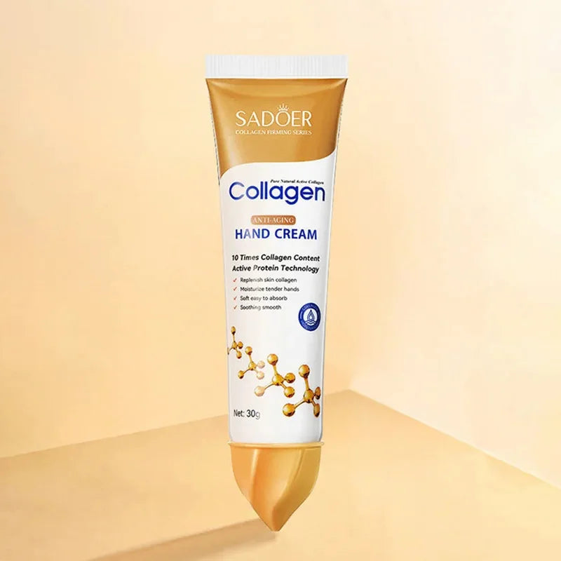 SADOER Collagen Hand Cream Hands Skin Friming skincare Moisturizing Brightening Hydrating Hands Creams Hand Skin Care Products