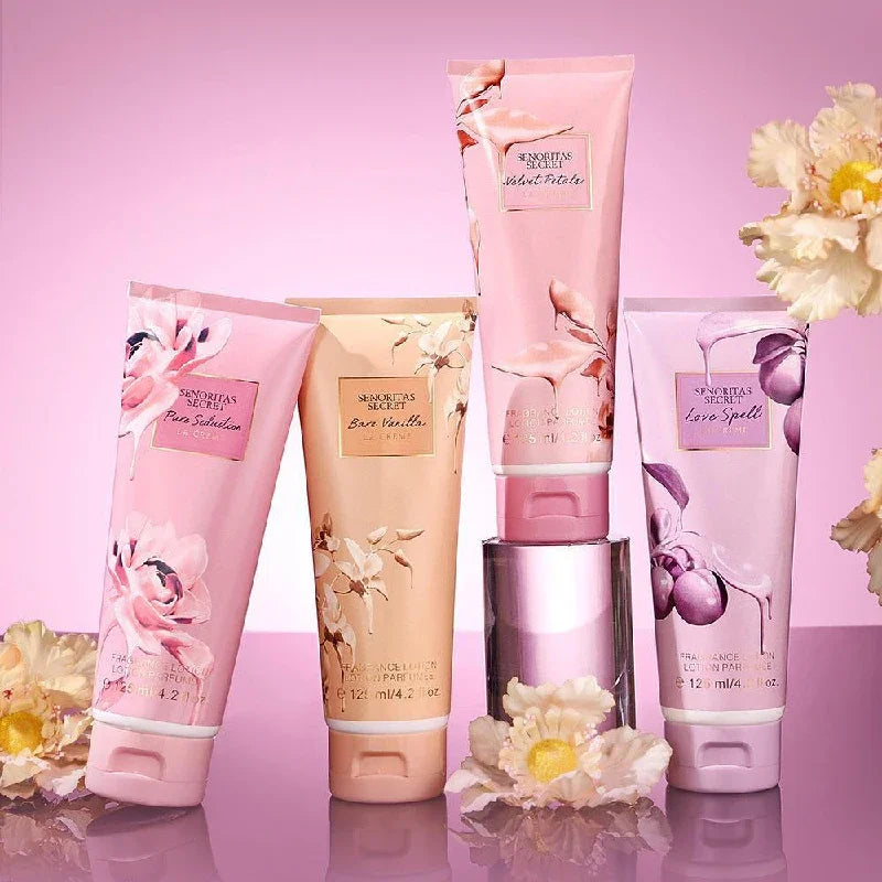 Perfume And Body Lotion Set,Luxury Floral Fruity Women Cream Vanilla Fragrance,Moisturizing Exfoliating,Fresh Sweet Body Spray